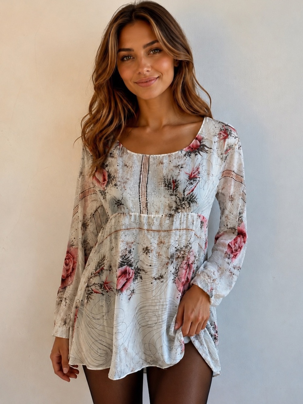 Marni silk floral blouse top